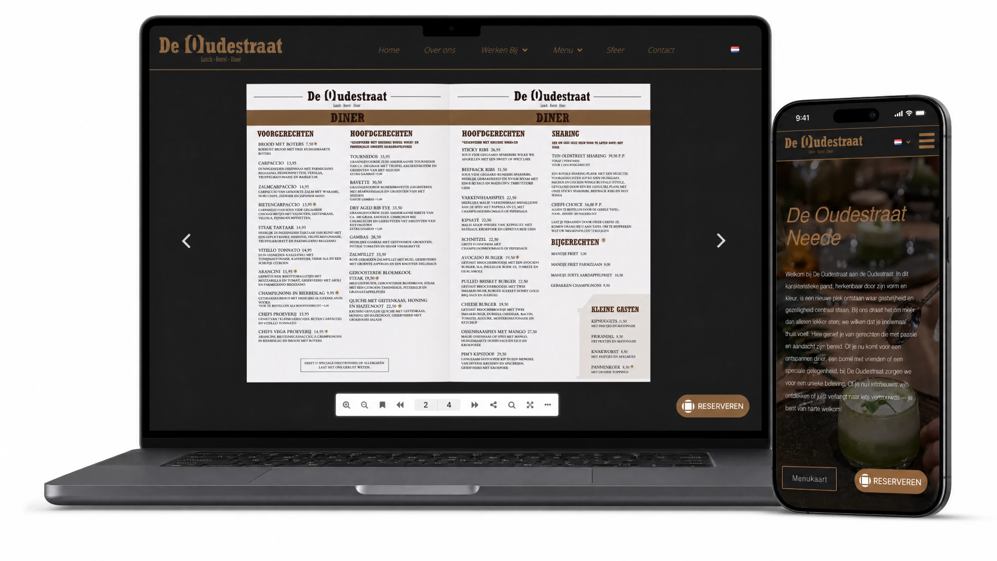 De Oudestraat: Website